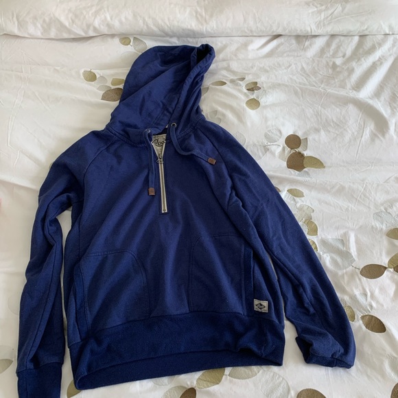 Roots Navy Quarter Zip Sweater - Picture 3 of 4